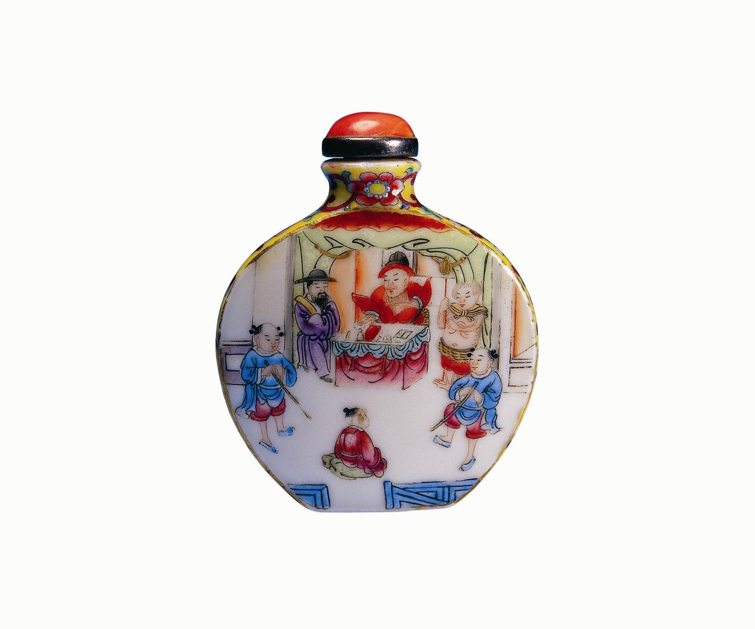 A-27    粉彩人物鼻煙壺
